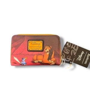 Disney x‎ Loungefly Lion King Villains Scene Scar Zip Around Wallet NEW